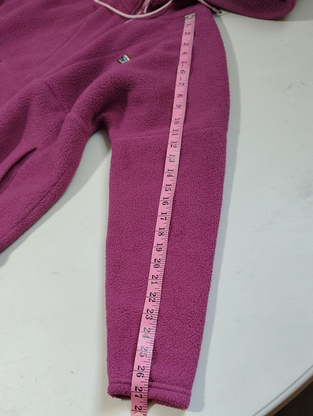 LL Bean Katahdin Fleece Half Zip Pullover Hoodie Size M Petite Outdoor Granola - Picture 12 of 14